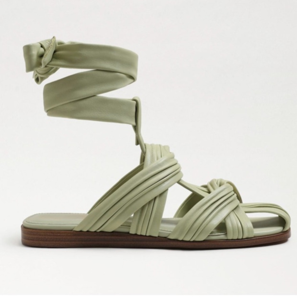 Sam Edelman Womens Imogene Pistachio Leather Ankle Gladiator Sandals Size 8 - Picture 7 of 16